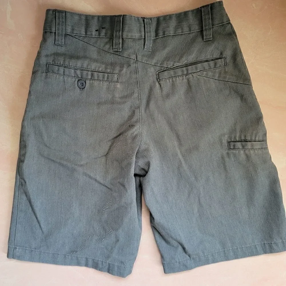Boys Youth surfer skater shorts long board grey